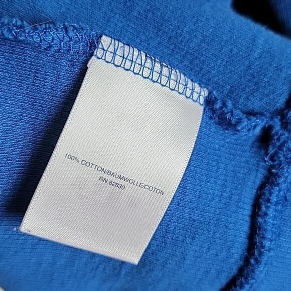 Lands End Collared Pullover Sweater Mens Blue size XXL FHLB NY Logo - Picture 9 of 10